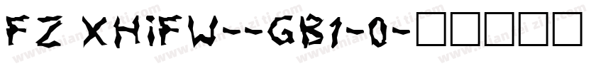 FZ XHIFW--gb1-0字体转换